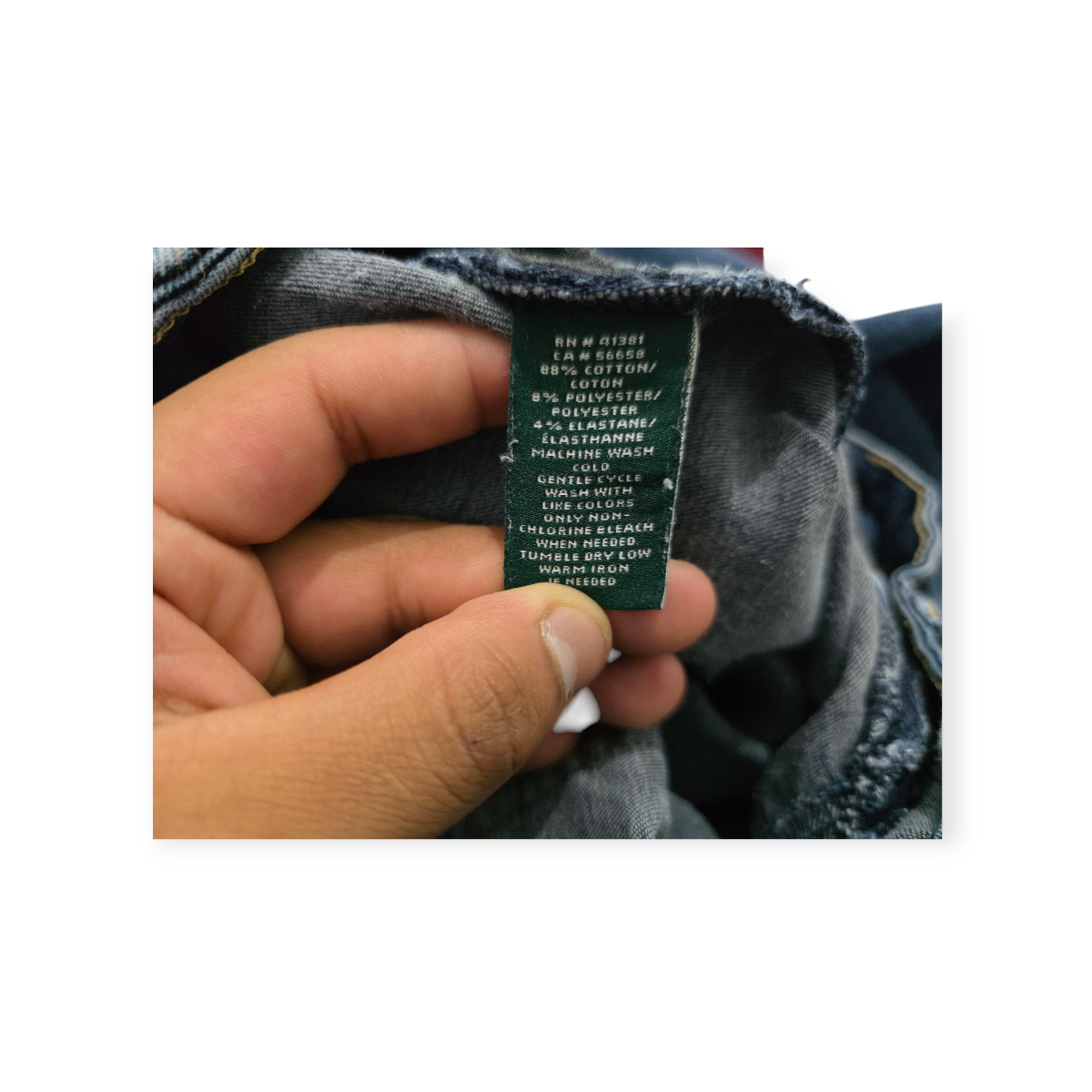 Pantalon Ralph Lauren Talla 10 De Mezclilla Azul