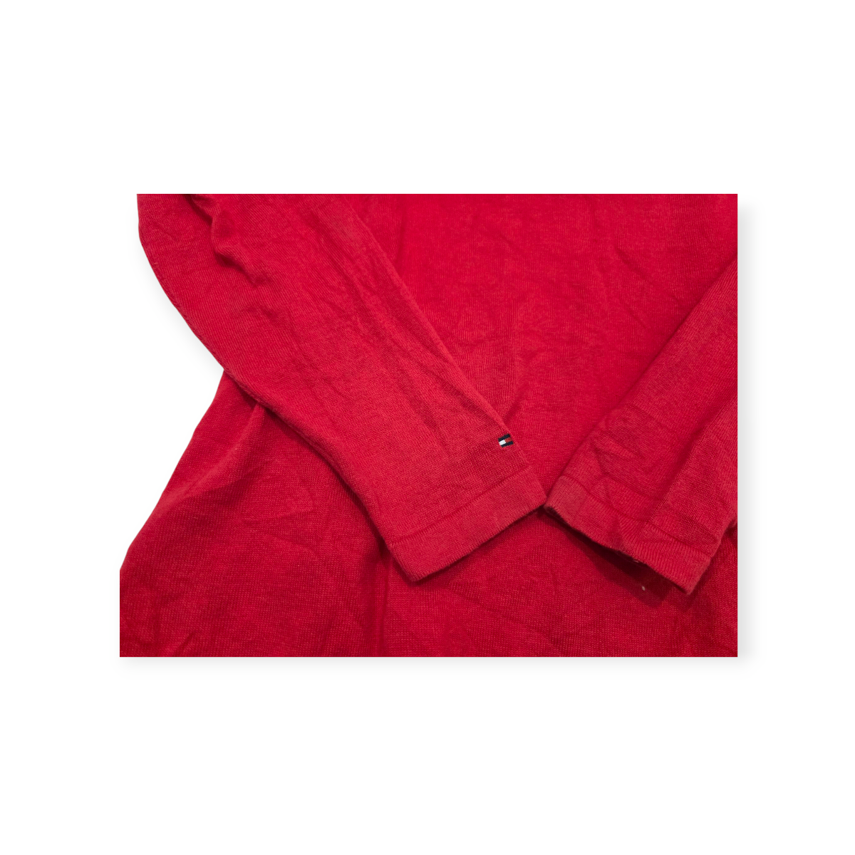 Sueter Tommy Hilfiger Mediana M Rojo Con Brillos