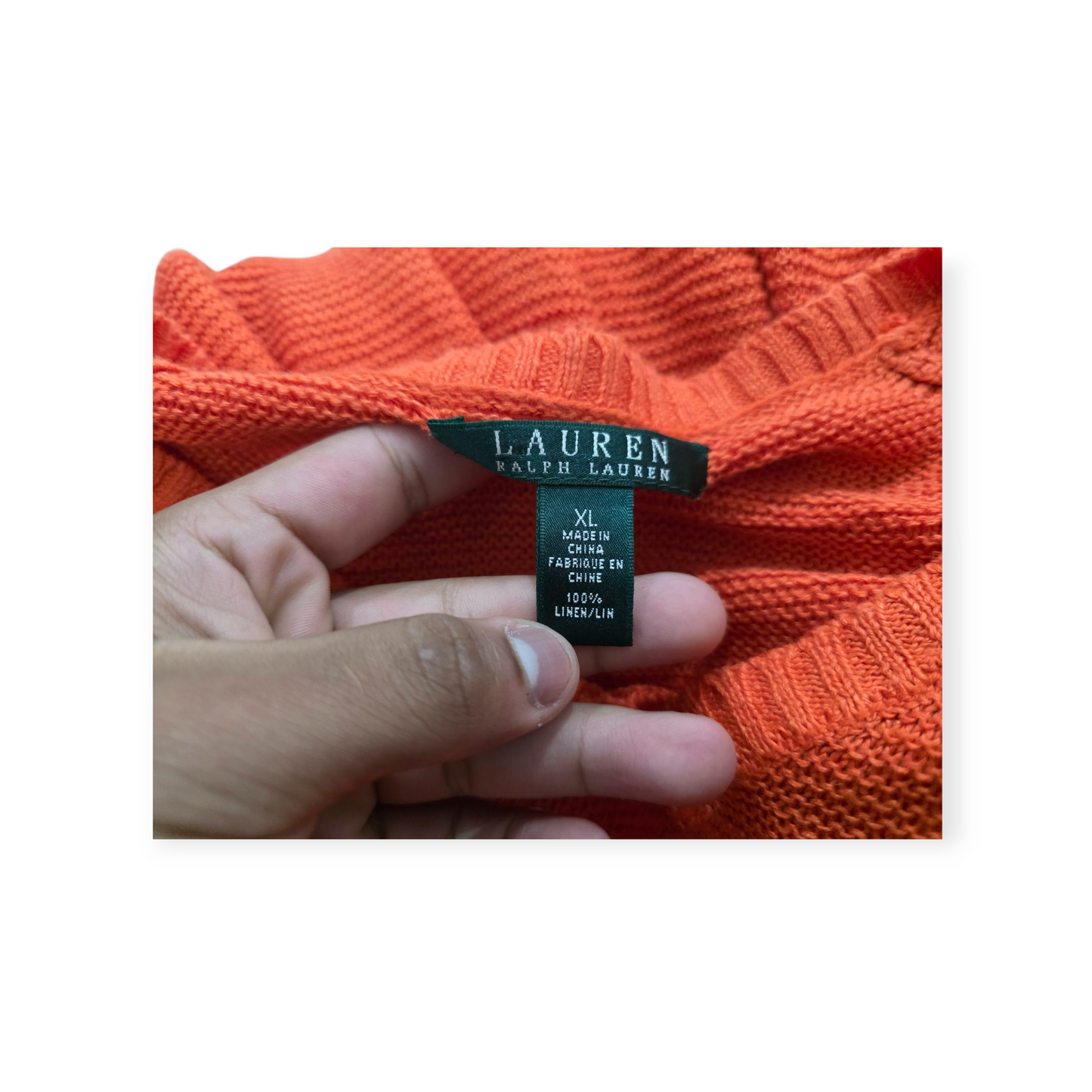 Sueter Ralph Lauren Xgrande Xl Naranja