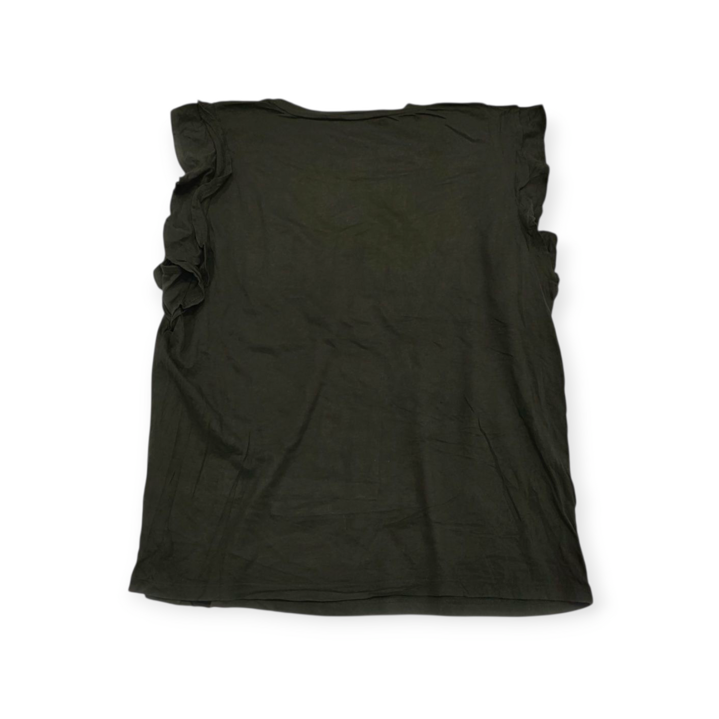 Blusa Michael Kors Grande L Verde Oscuro Manga Corta Amplia