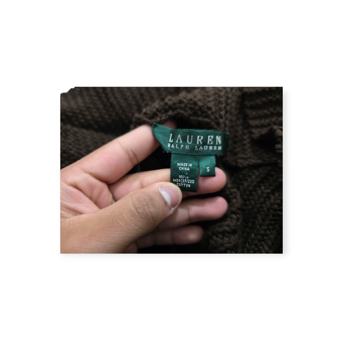 Sueter Ralph Lauren Chico S Color Cafe Oscuro