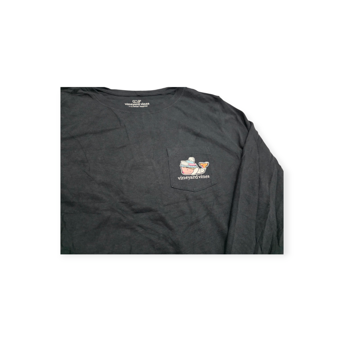 Playera Manga Larga Vineyard Vines Chico S Azul Profundo