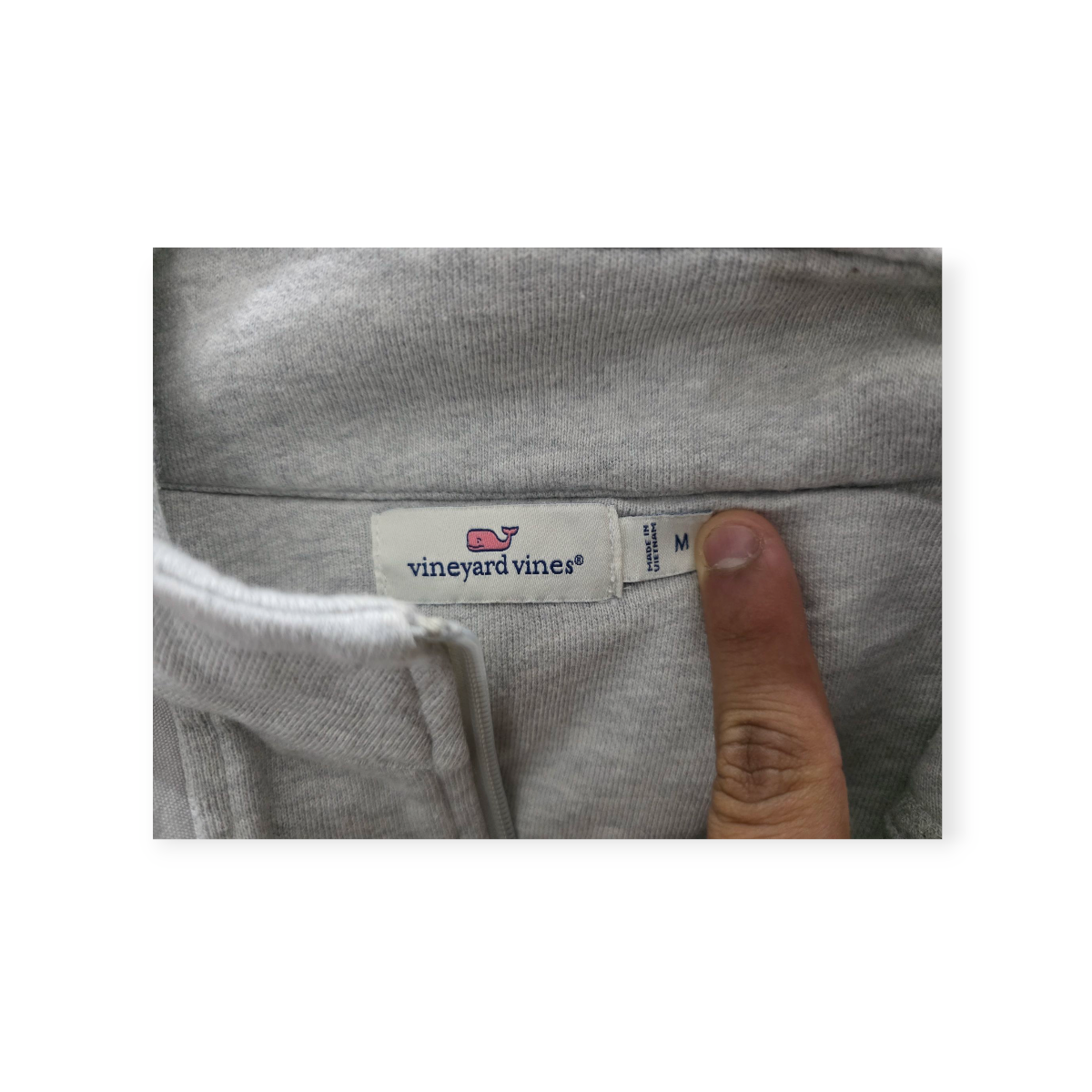Sudadera Vineyard Vines Mediana M Patriotas Color Gris