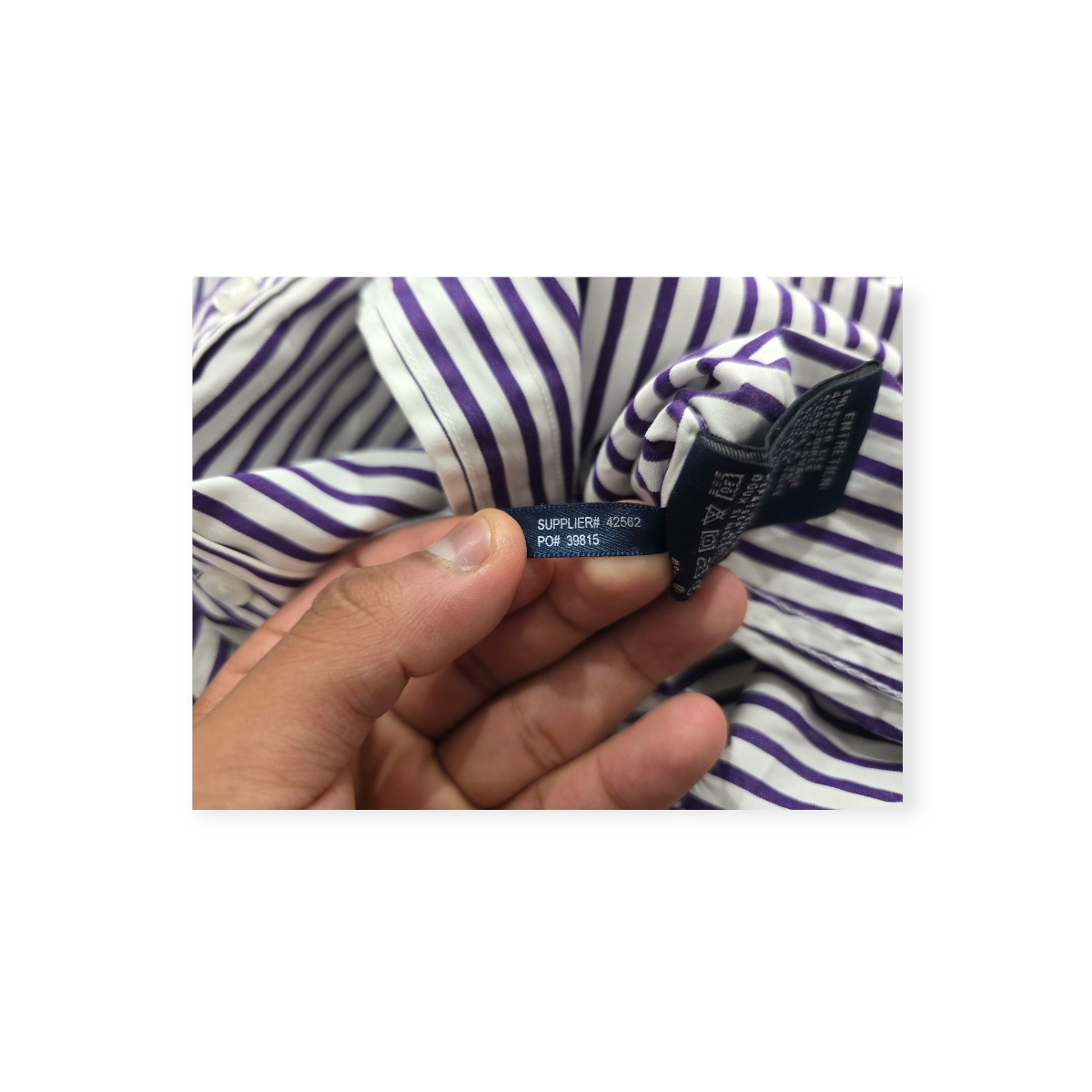 Camisa Ralph Lauren Sport Grande L Blanca Con Morado