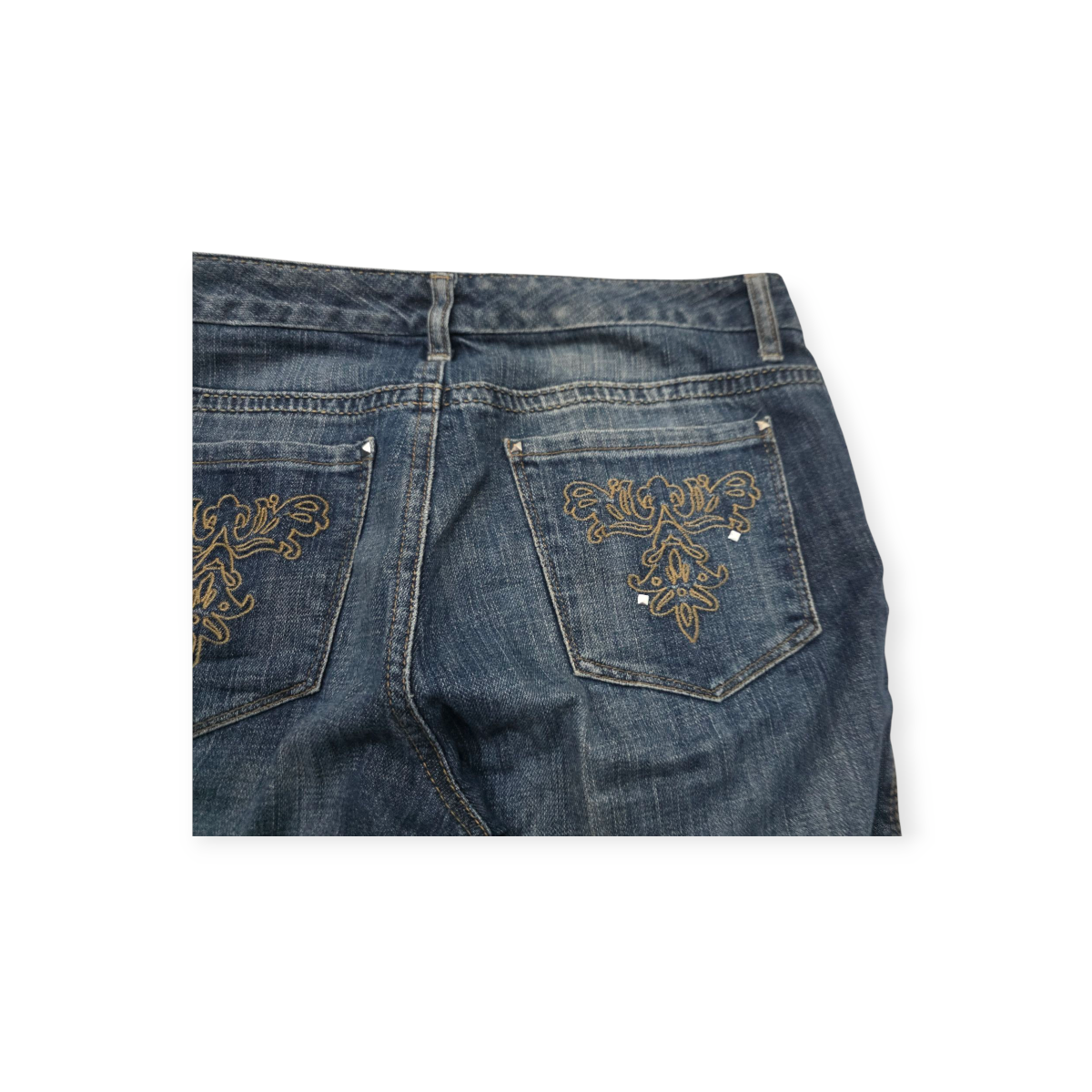Pantalon Tommy Hilfiger Mid Rise Skinny Talla 6 De Mezclilla