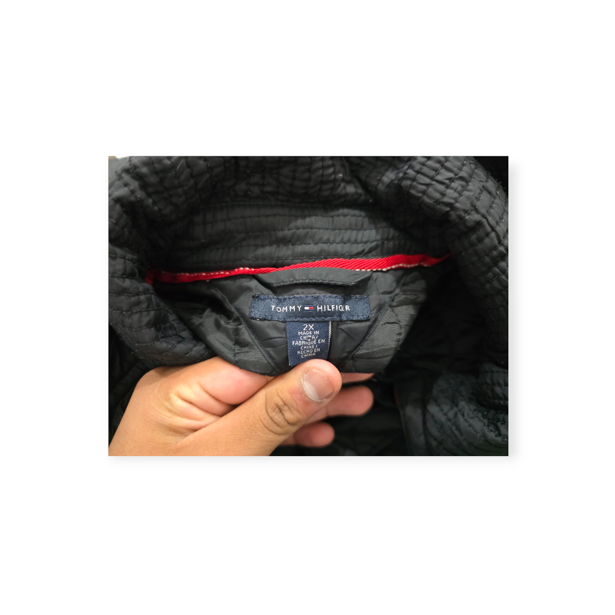 Chamarra Tommy Hilfiger Color Negro Talla.2x
