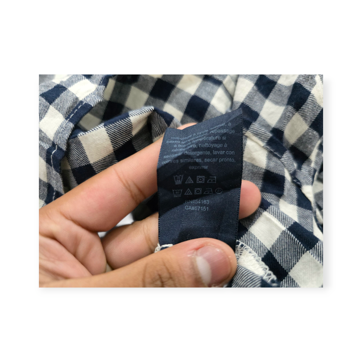 Blusa Tommy Hilfiger Chico S Azul Acero Cuadros