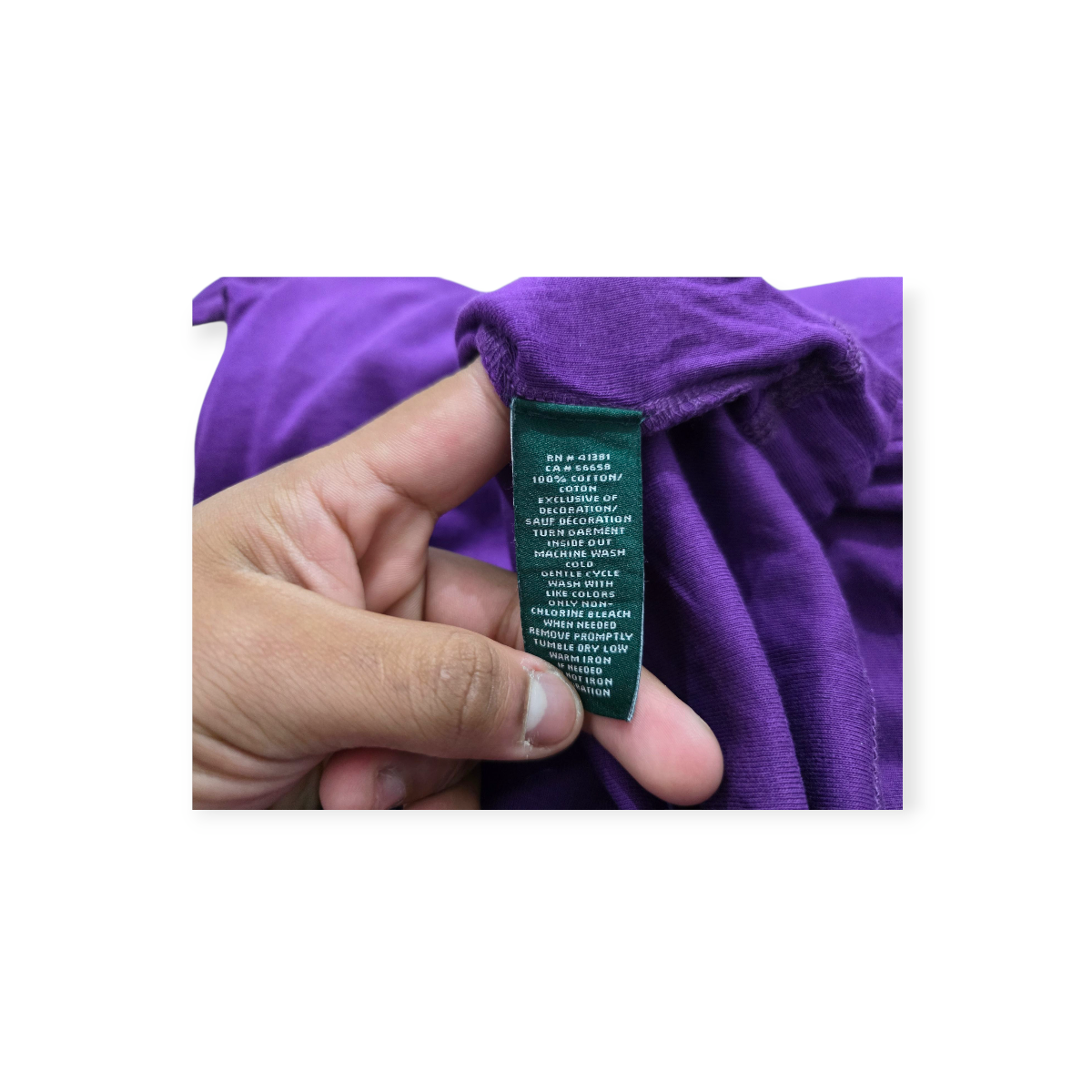 Playera Ralph Lauren Grande L Morada Con Cafe