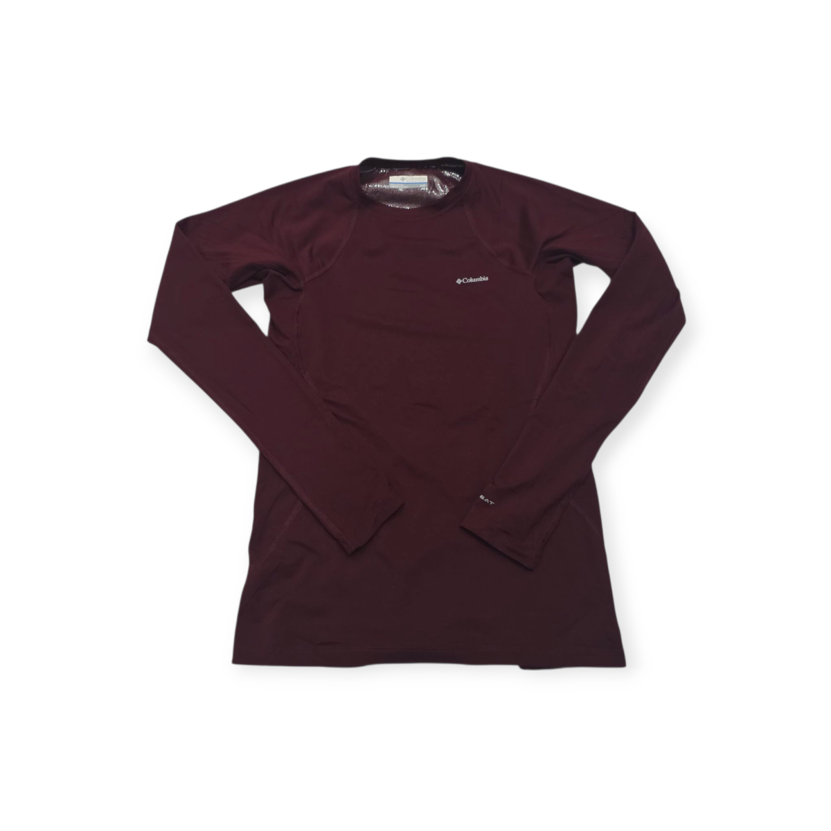 Playera Manga Larga Columbia Chico S Olniheat Color Vino