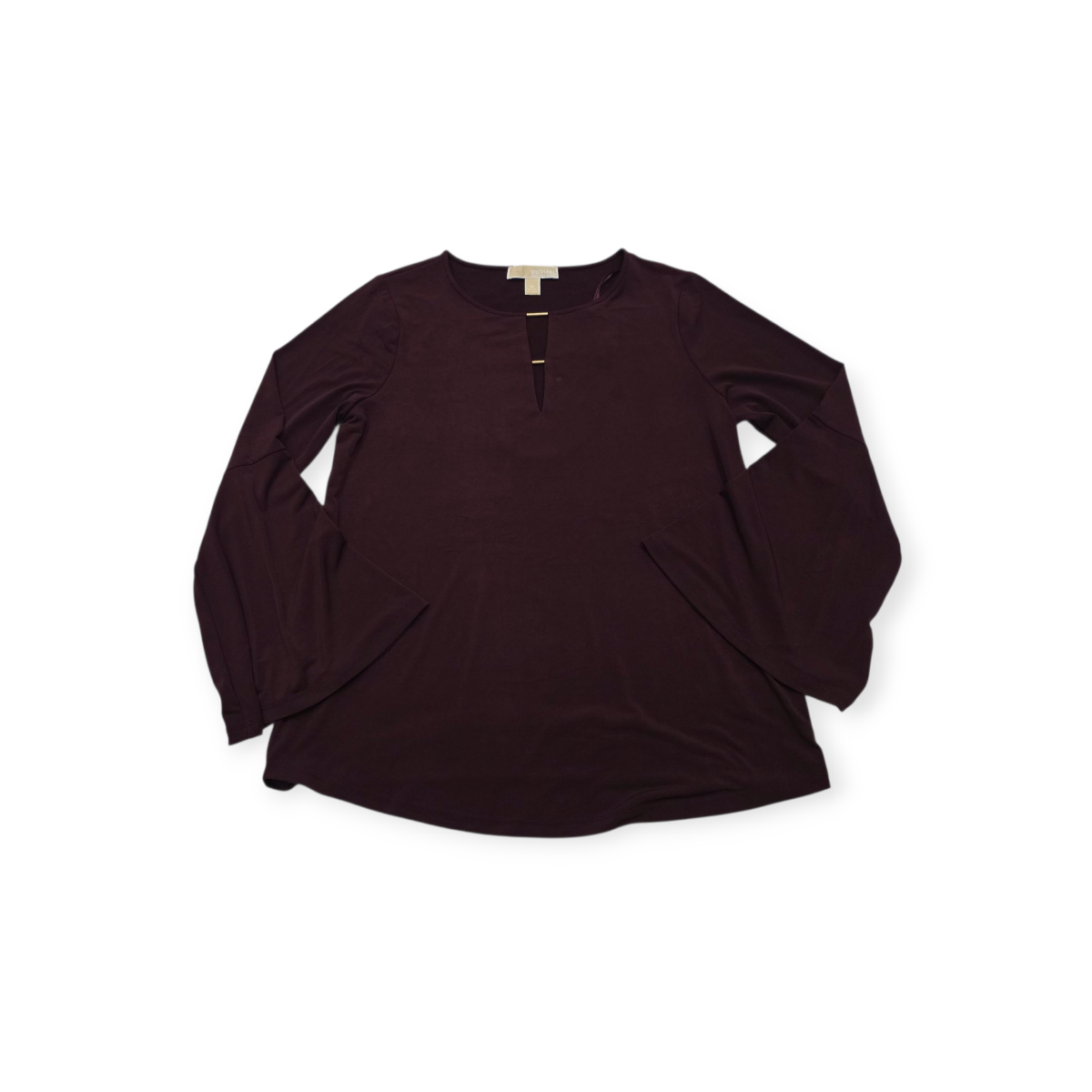 Blusa Michael Kors Mediana M Color Vino Manga Amplia