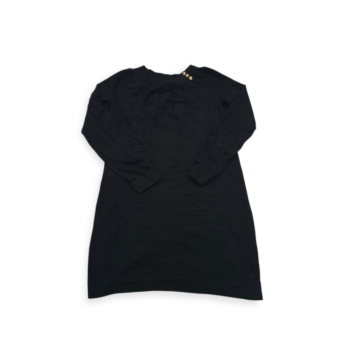 Vestido Vineyard Vines Mediana M Negro Con Dorado