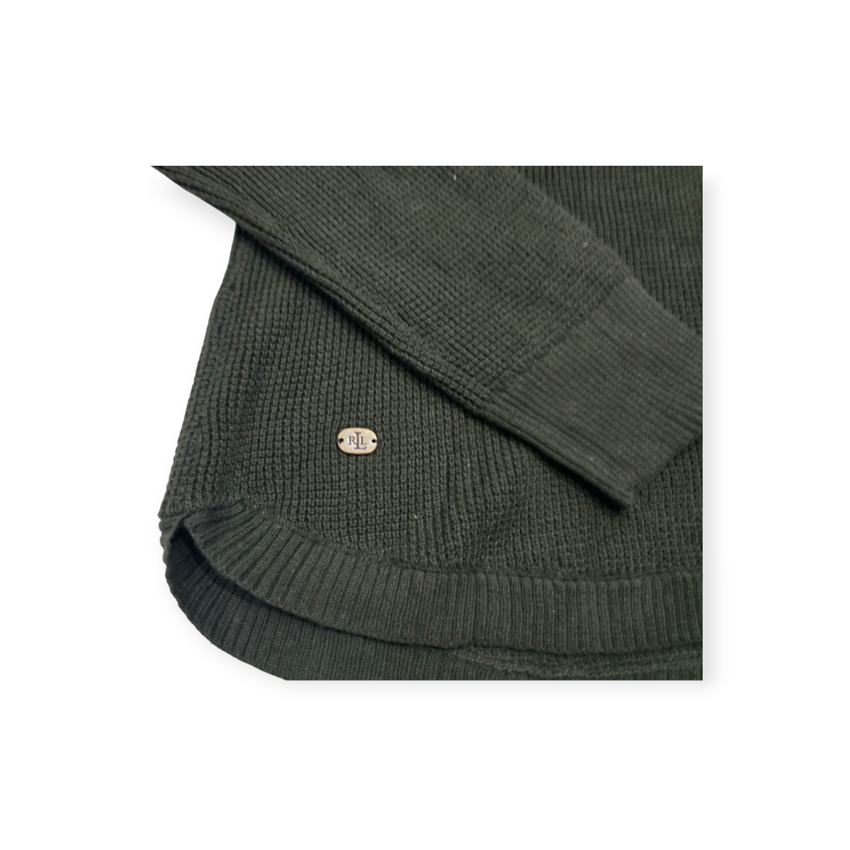 Sueter Cuello Alto De Mujer Ralph Lauren Grande L Verde