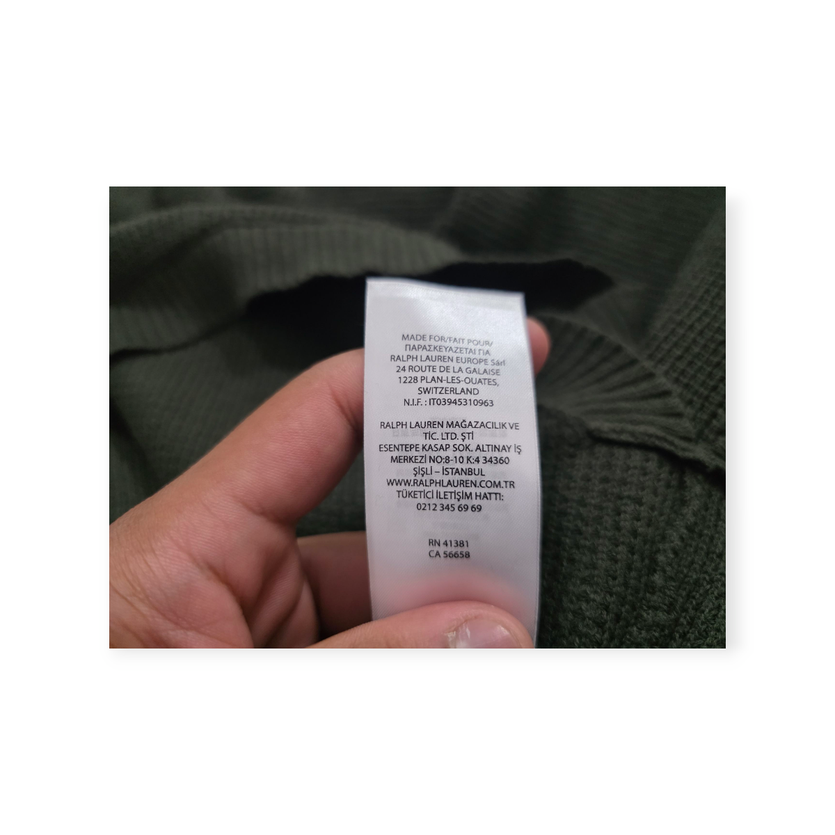 Sueter Cuello Alto De Mujer Ralph Lauren Grande L Verde