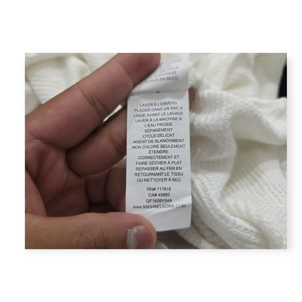 Sueter Michael Kors Grande L Color Blanco