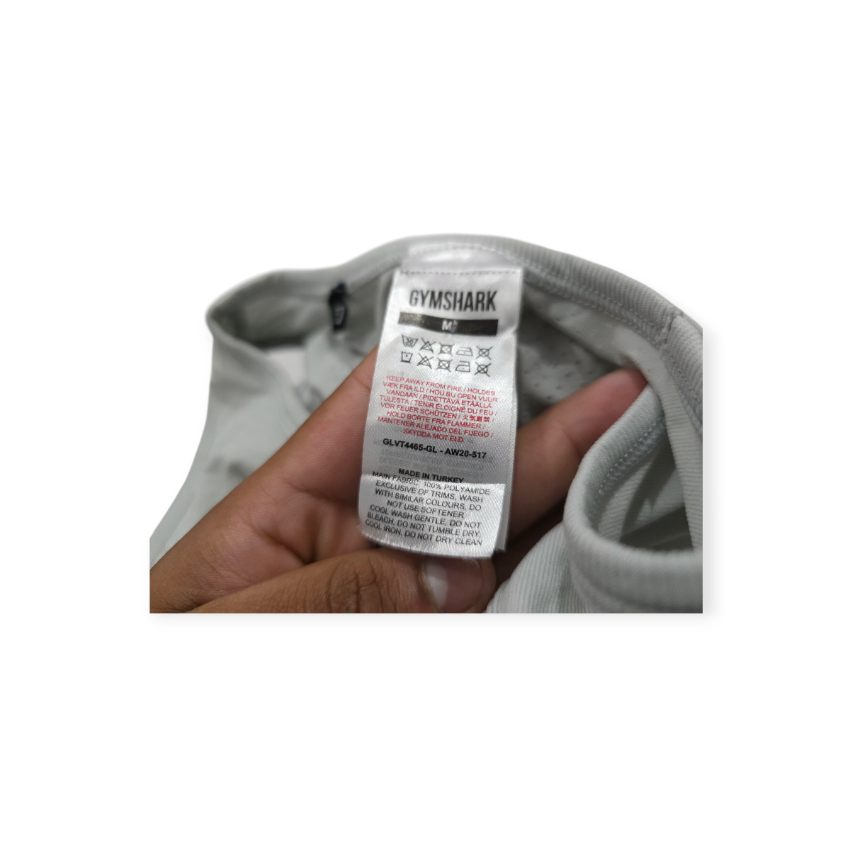 Playera Gymshark De Mujer Talla Mediana Color Gris