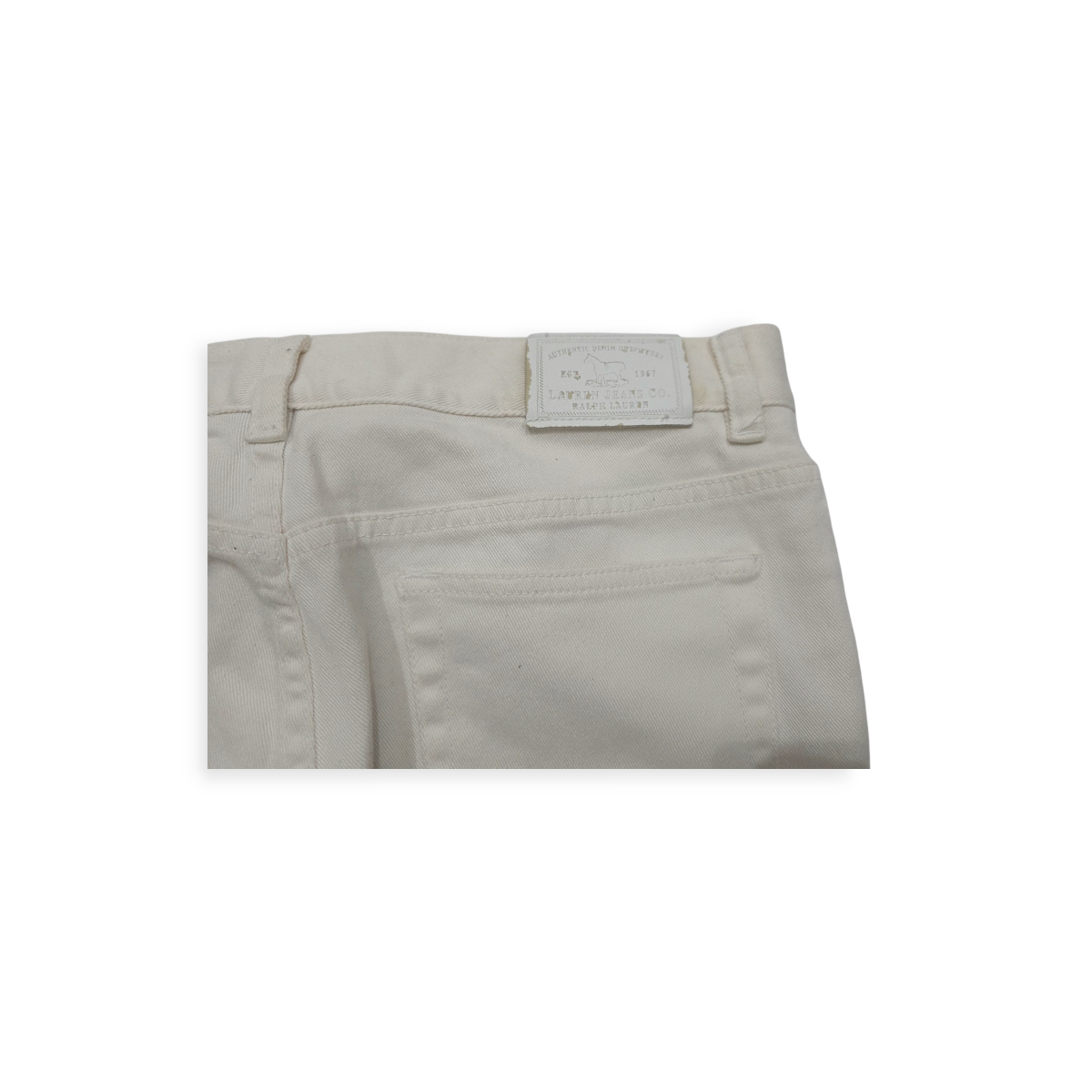 Pantalon Ralph Lauren Talla 10 Petite Color Blanco