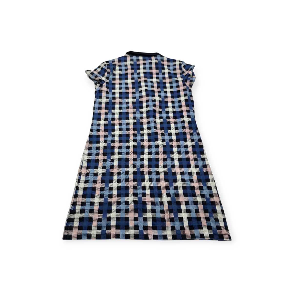 Vestido Tommy Hilfiger Mediana M Rosa Con Azul A Cuadros