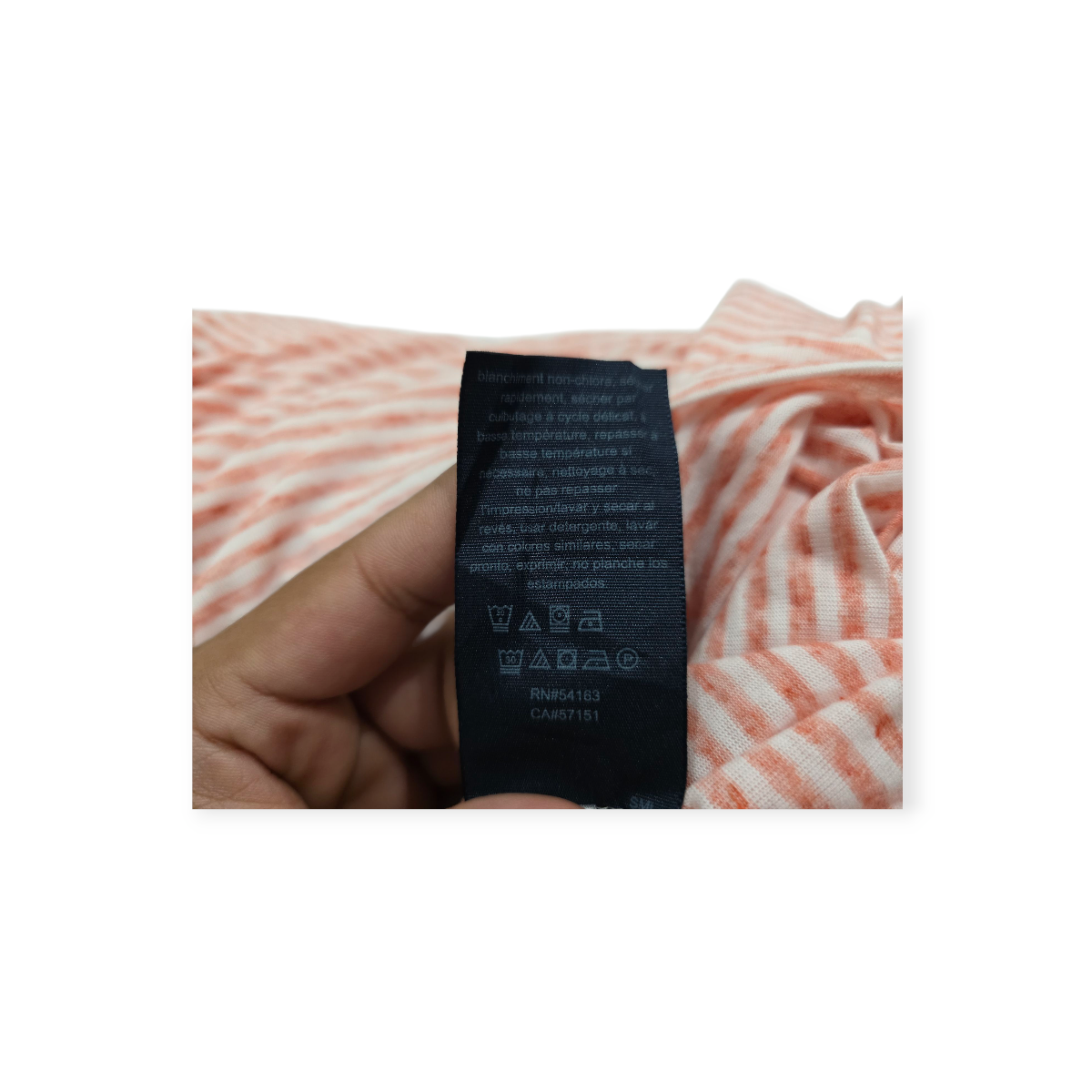 Blusa Tommy Hilfiger 3x Campesina Color Rosa.claro Rayada