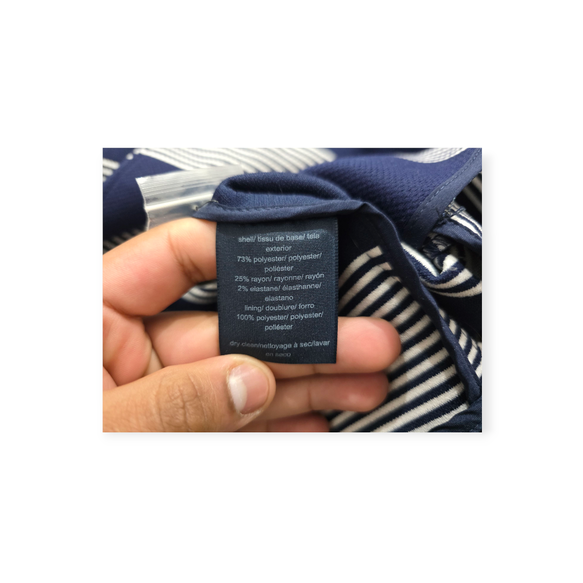 Sueter Tommy Hilfiger Azul Con Blanco Talla Xxl