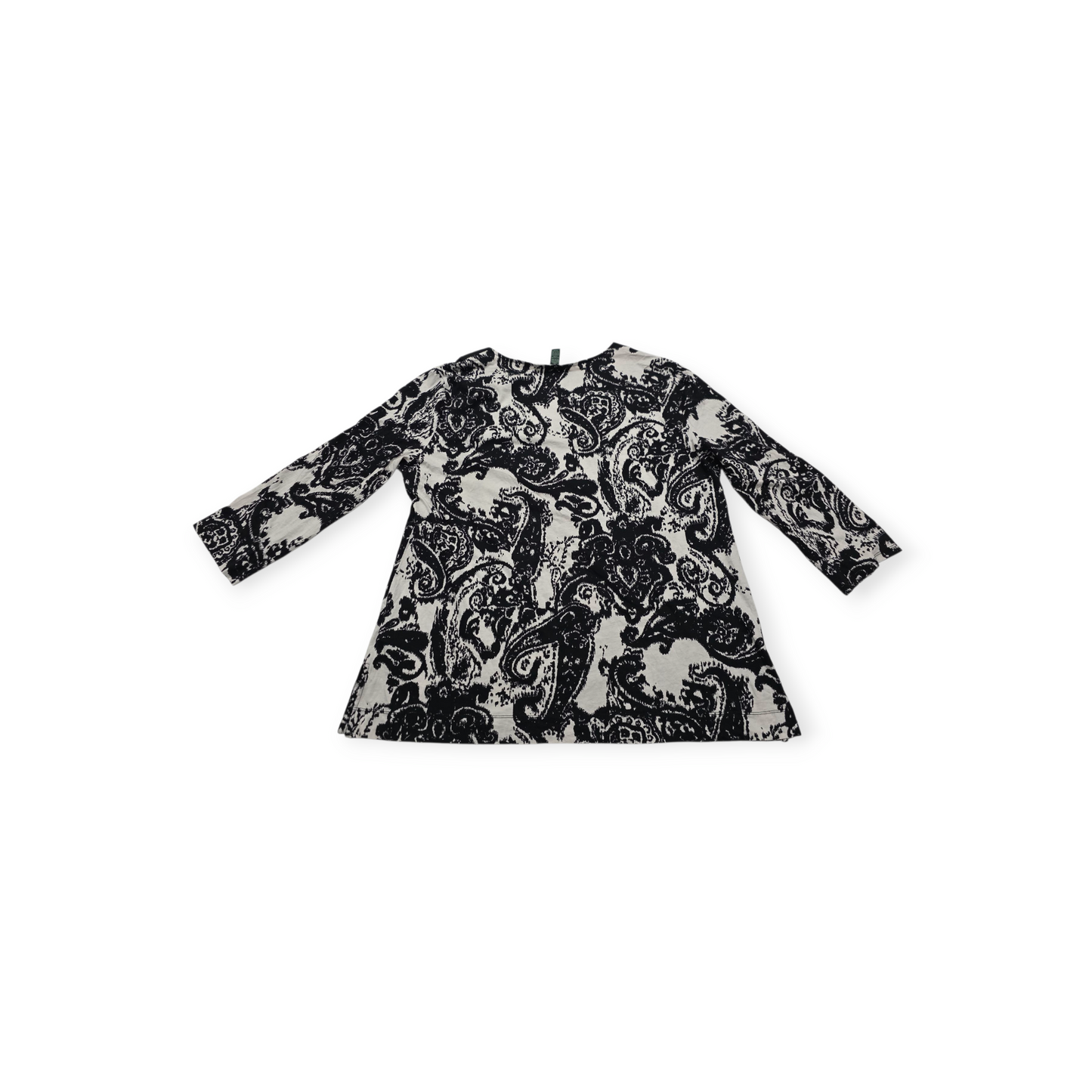 Blusa Ralph Lauren Xgrande Xl Blanco Con Figuras Manga 3/4