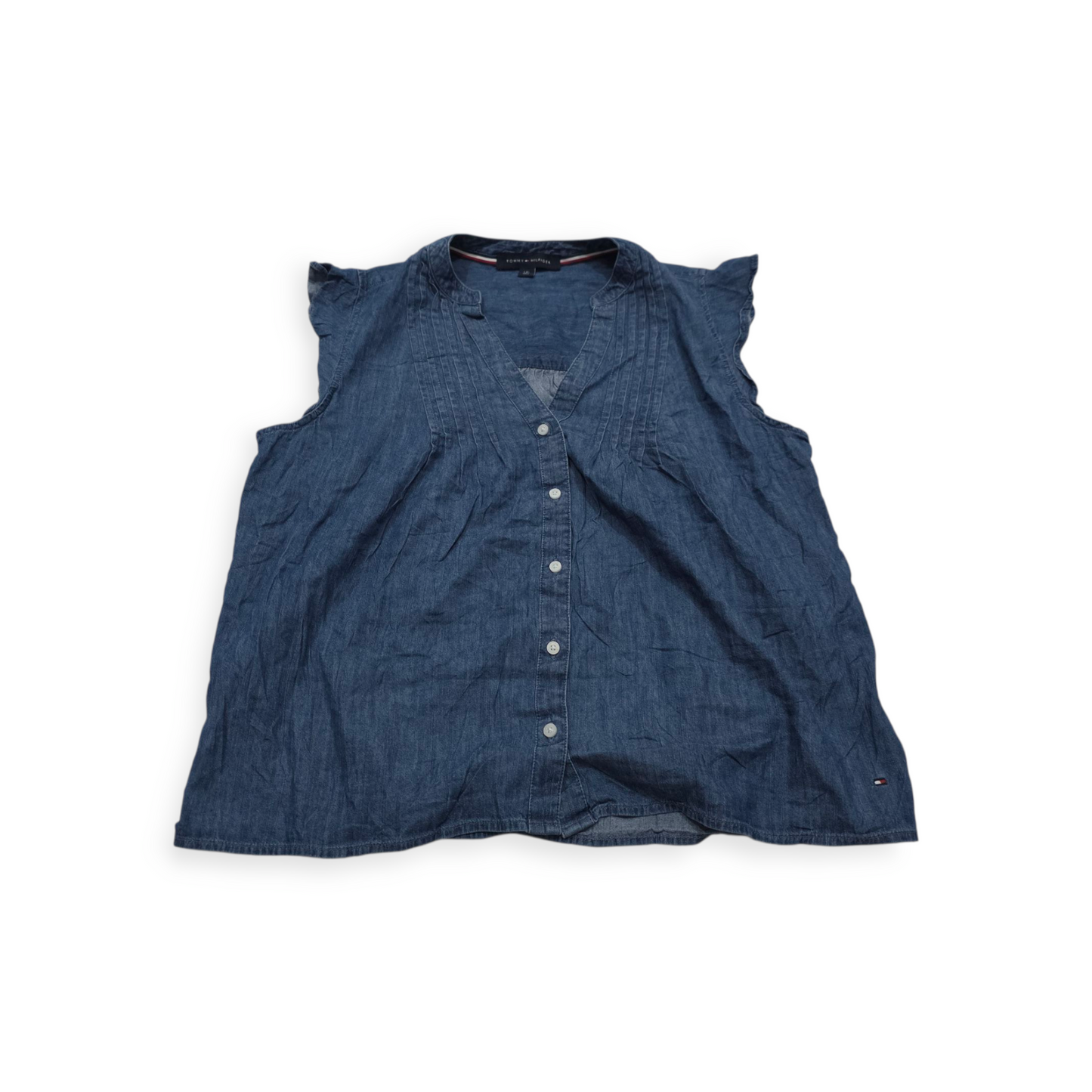 Blusa Tommy Hilfiger Grande L Sin Mangas De Mezclilla