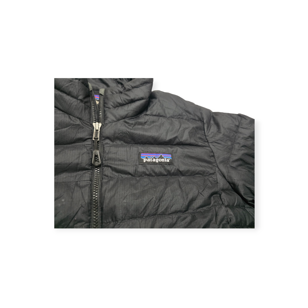 Chamarra Patagonia Xchica Xs De Mujer Negro Pluma De Ganso