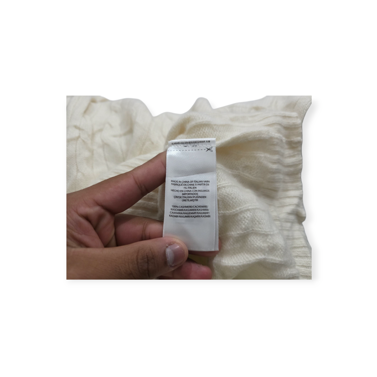 Sueter Polo Ralph Lauren De Cashmere Xchico Xs Color Beige