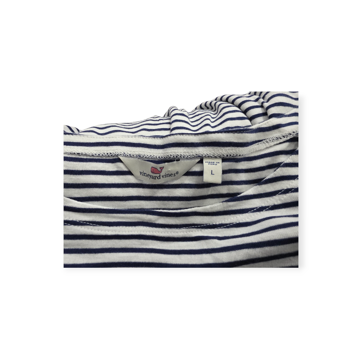 Playera Vineyard Vines Grande L Rayada Azul