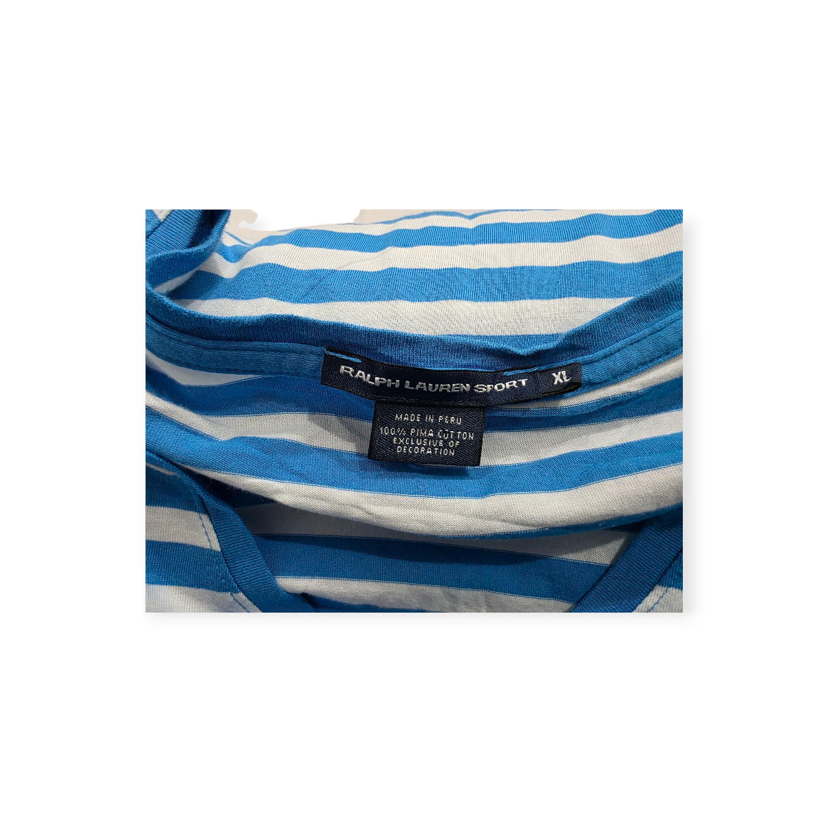 Playera Ralph Lauren Sport Xgrande Xl Blanca Azul Pony Rojo