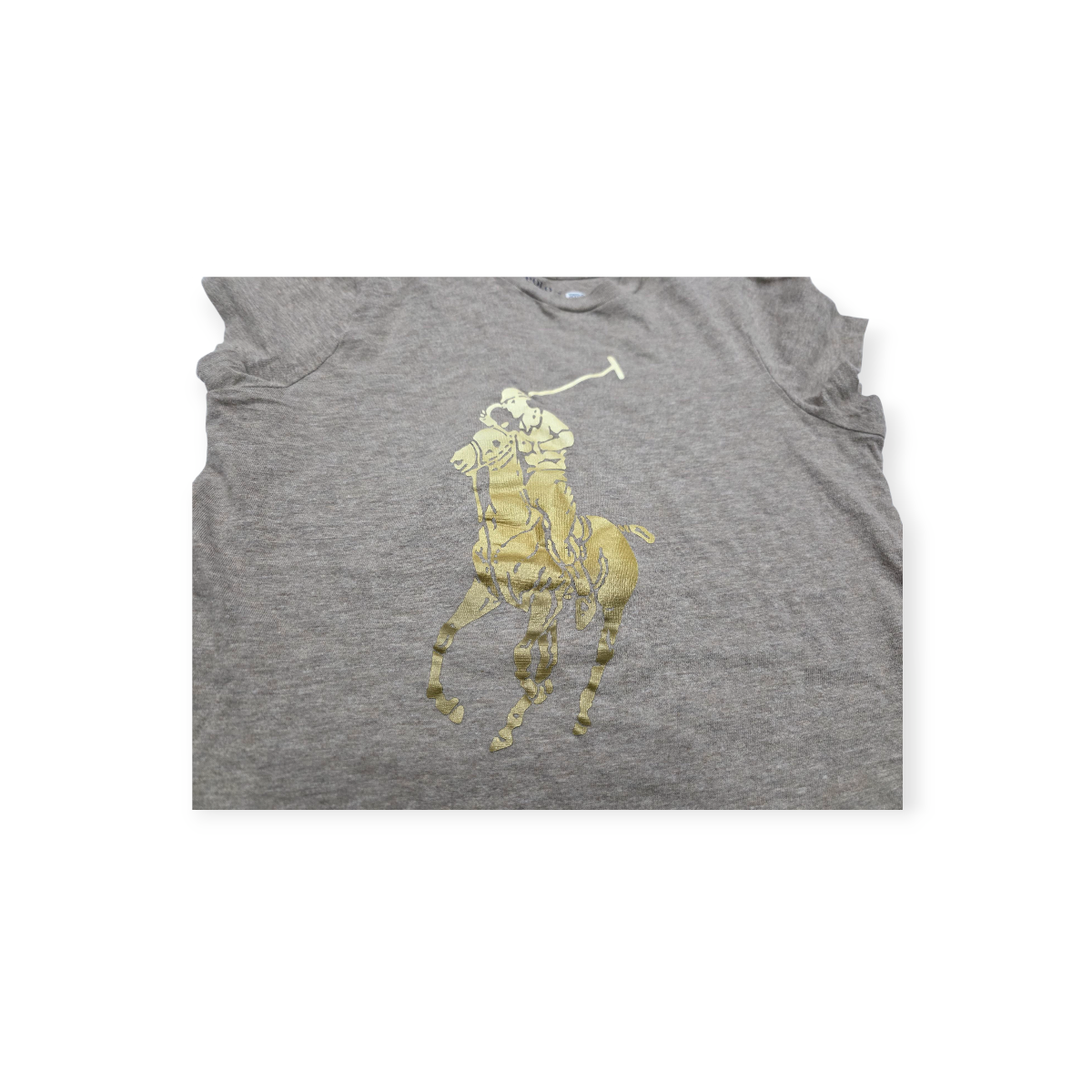 Playera Polo Ralph Lauren Xchico Xs Cafe Claro Con Dorado