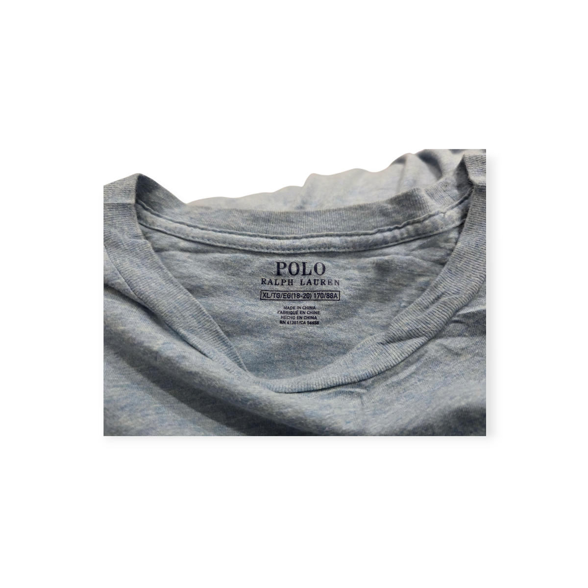 Playera Ralph Lauren Xgrande Xl Azul Claro Poni Azul