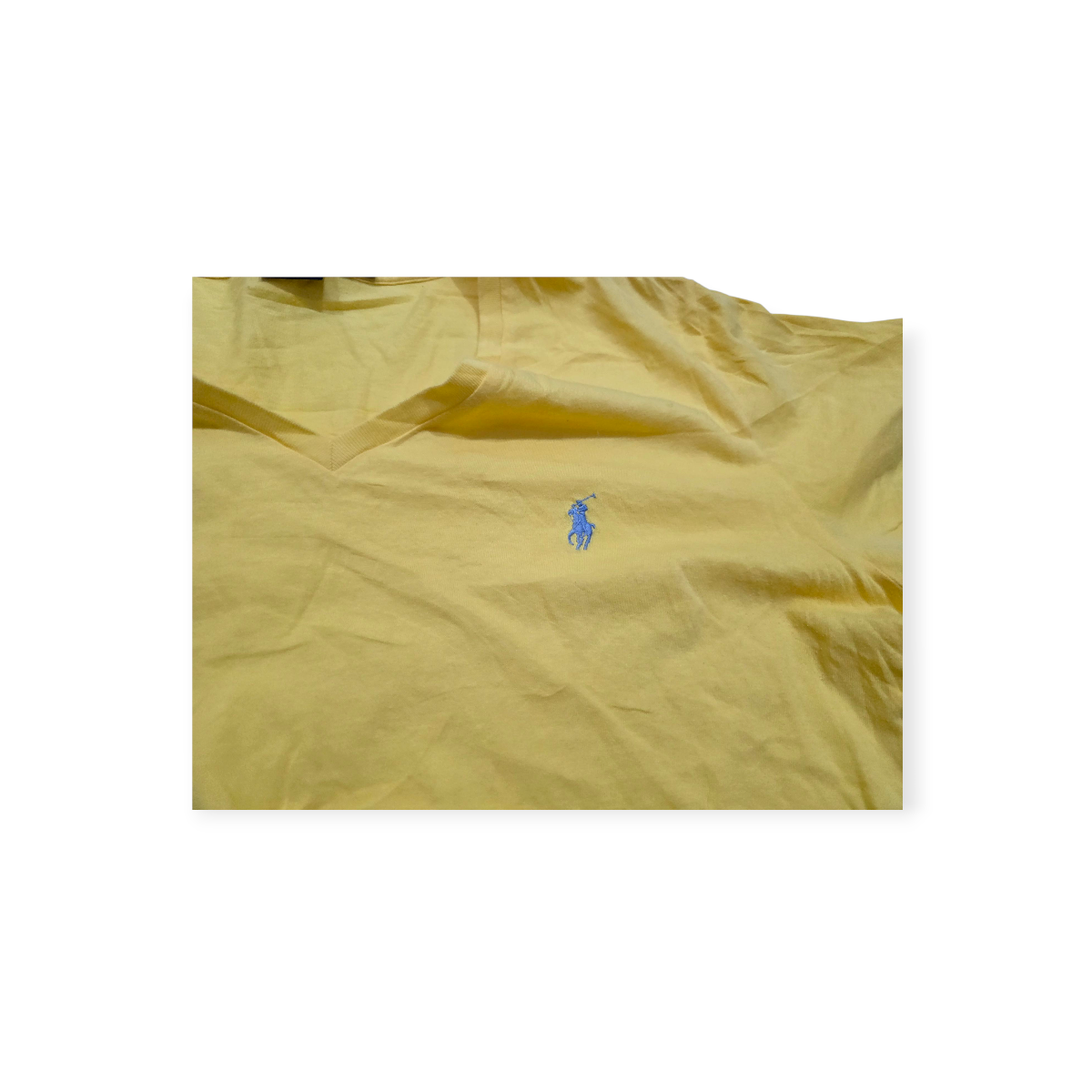 Playera Ralph Lauren Sport Xgrande Amarillo Pony Azul Claro