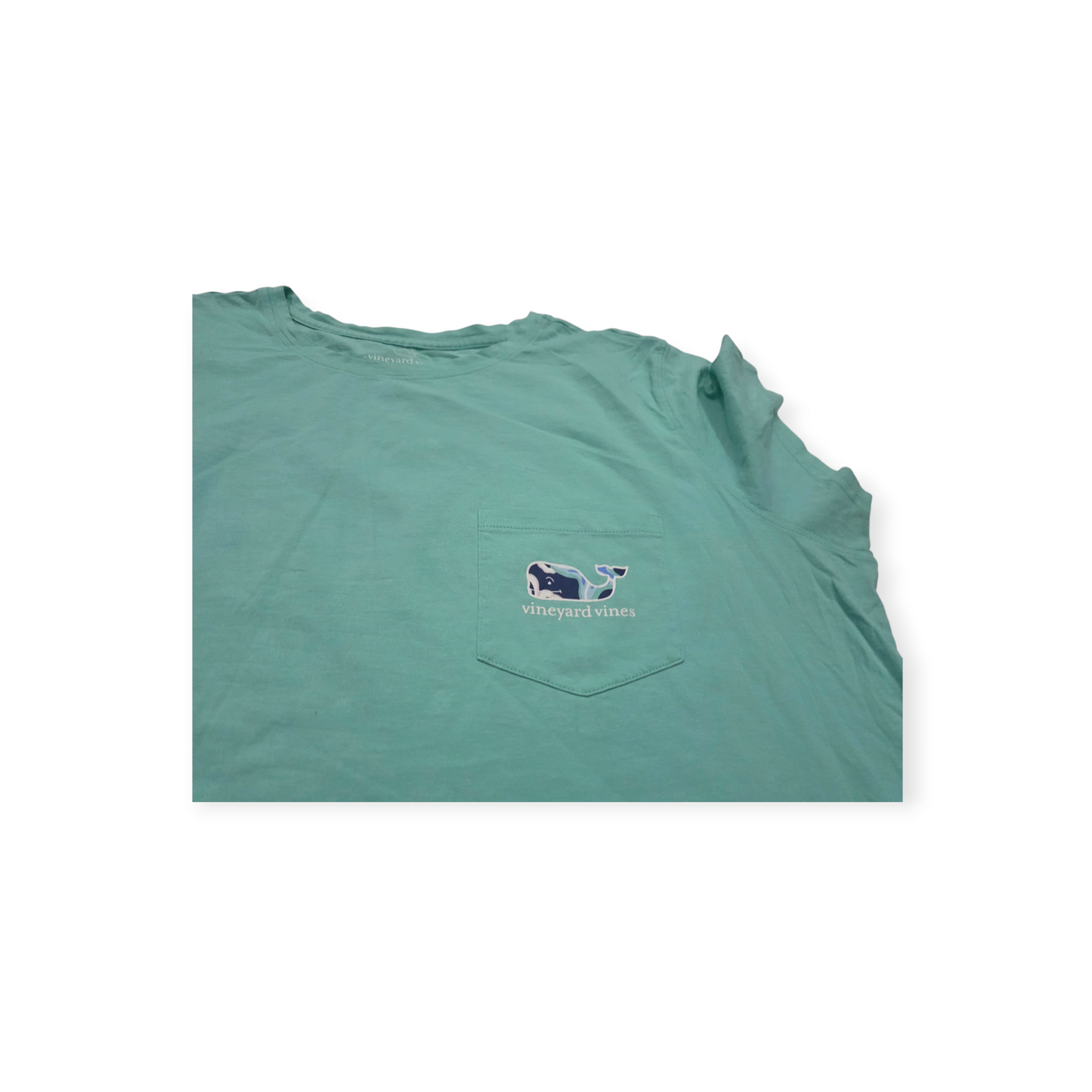 Playera Vineyard Vines Grande Menta Manga Corta Ballena Azul