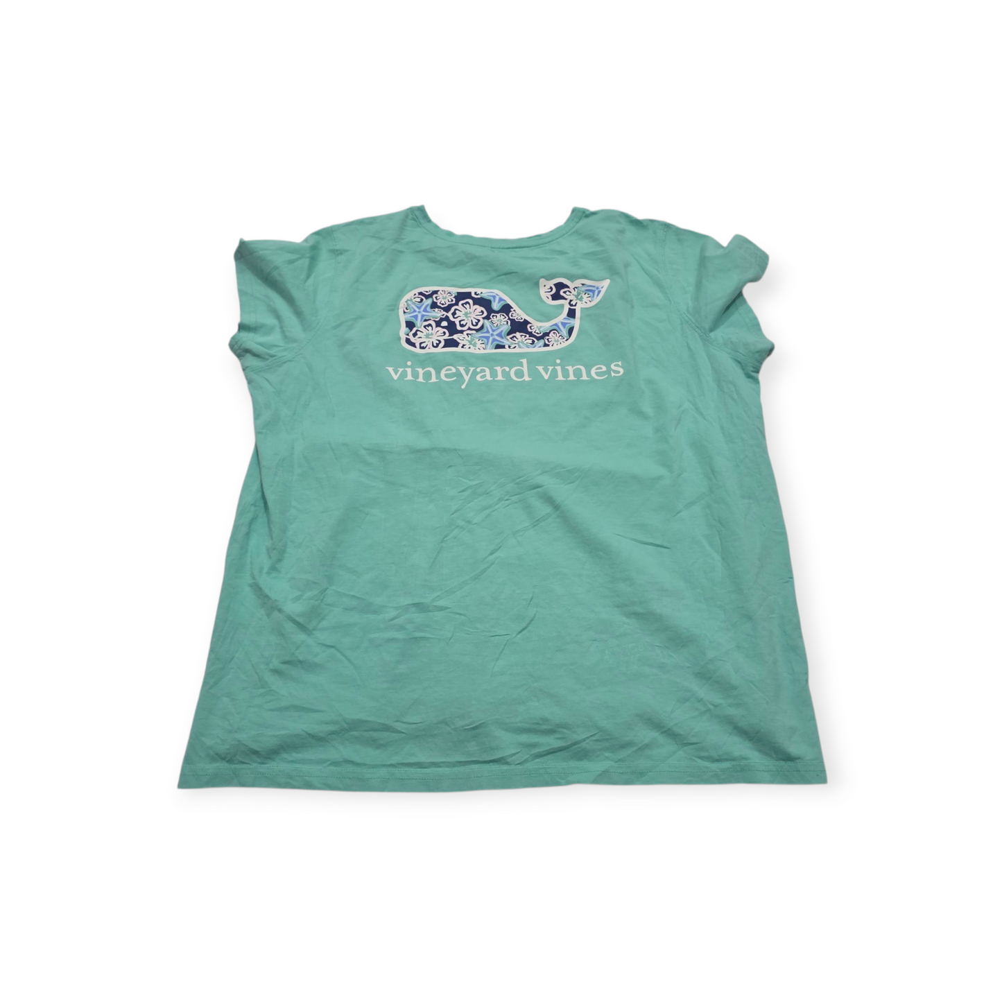 Playera Vineyard Vines Grande Menta Manga Corta Ballena Azul