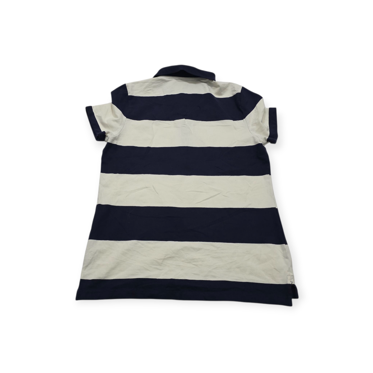 Playera Tommy Hilfiger Mediana M Cuello Polo Blanca C/ Azul