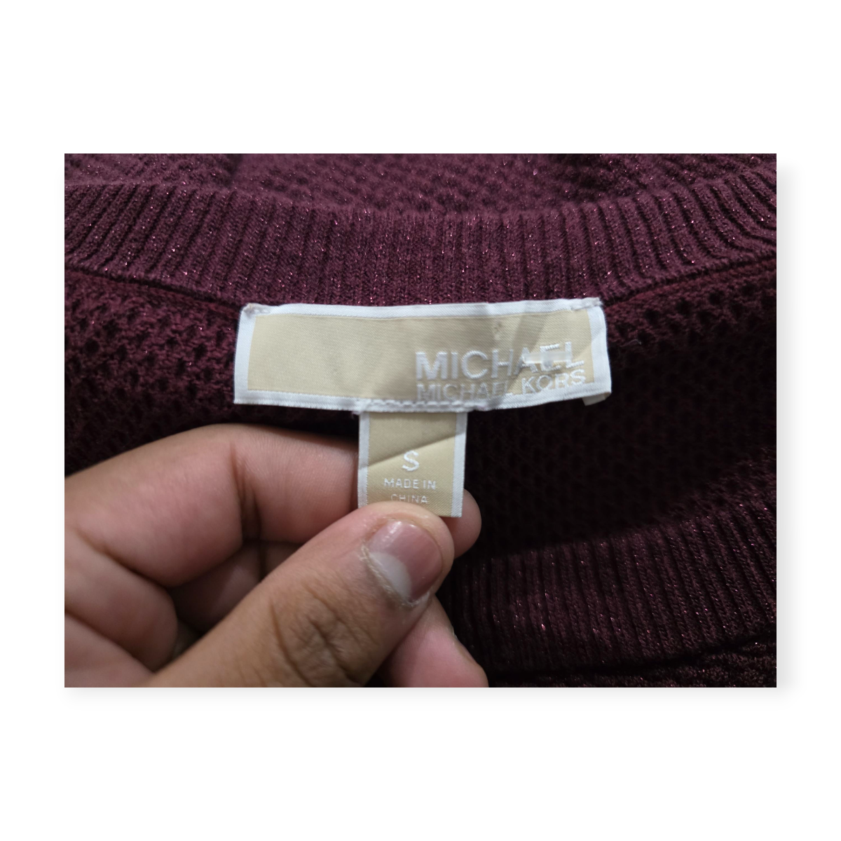Sueter Michael Kors Chico S Vino Con Hombro Descubiertos