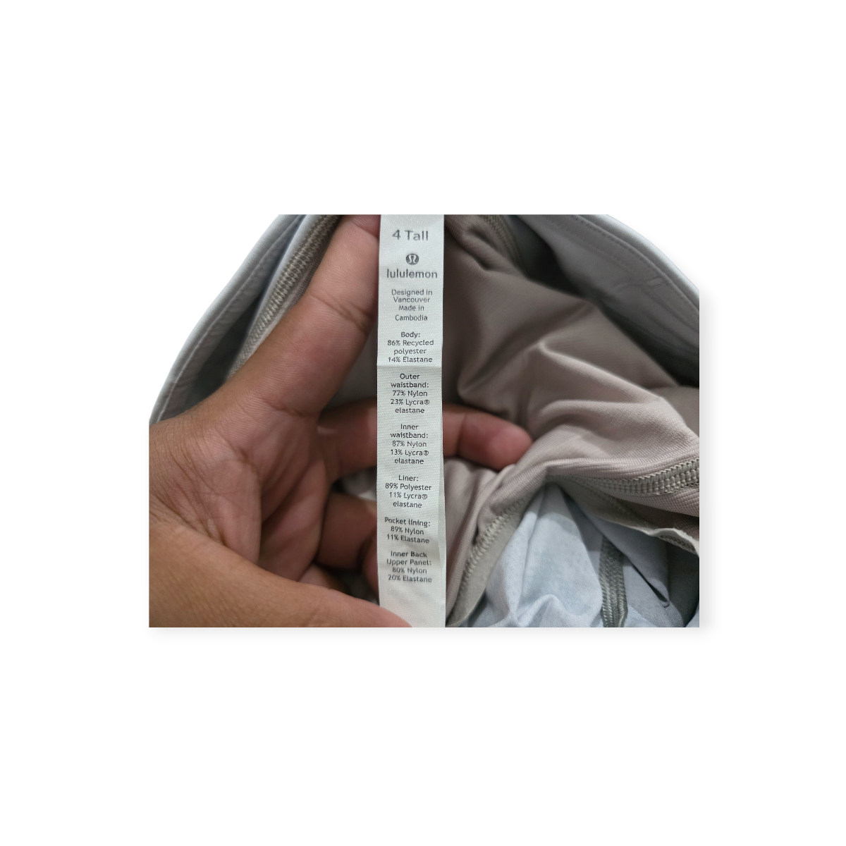 Short Lululemon Lululemon Talla 4 Tall Color Gris