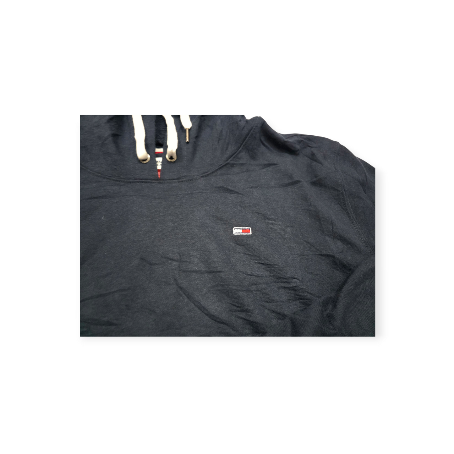 Sudadera Corta Tommy Hilfiger Xgrande Xl Azul Marino Mujer