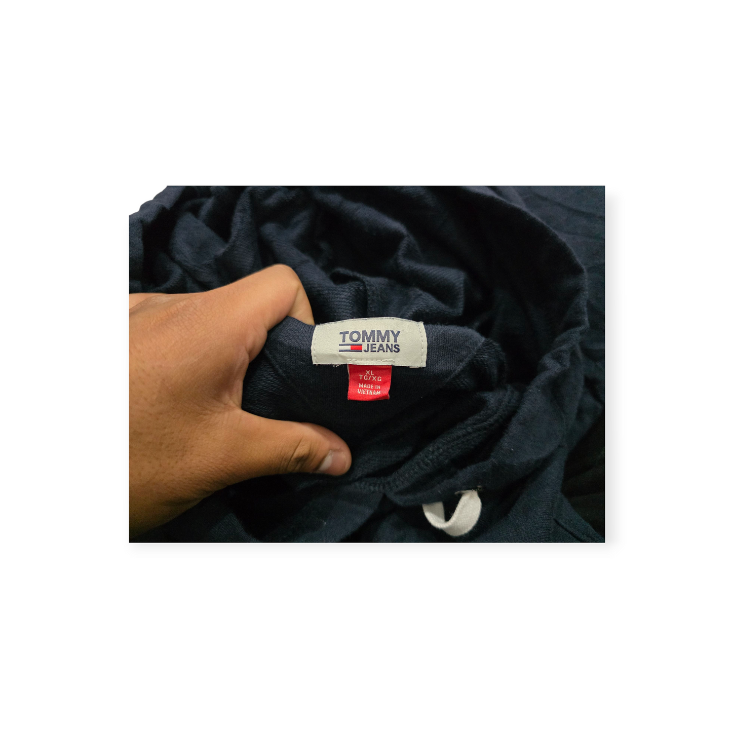 Sudadera Corta Tommy Hilfiger Xgrande Xl Azul Marino Mujer