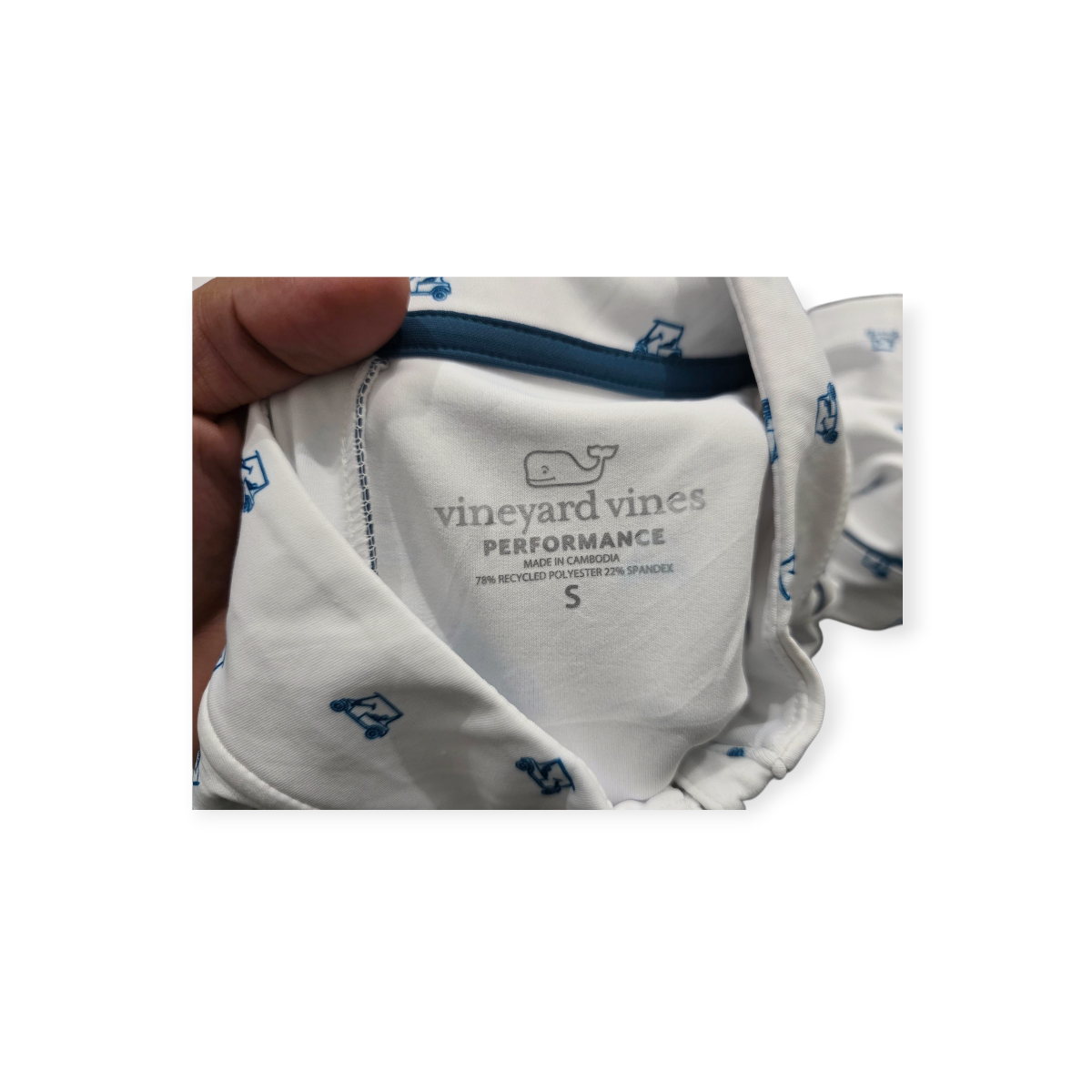 Playera Vineyard Vines Performance Blanco Para Golf De Mujer