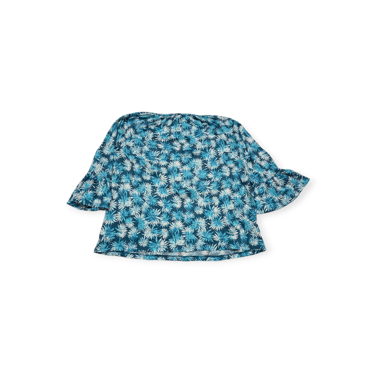 Blusa Michael Kors Mediana M Azul Con Flores