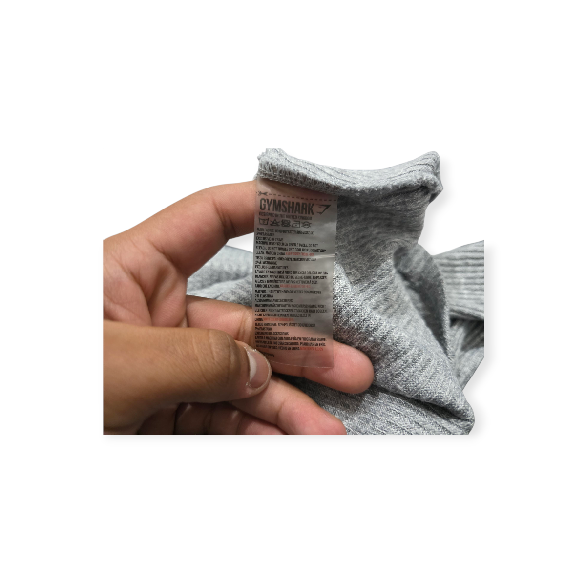 Sudadera Corta Gymshark Mediana M Color Gris De Mujer