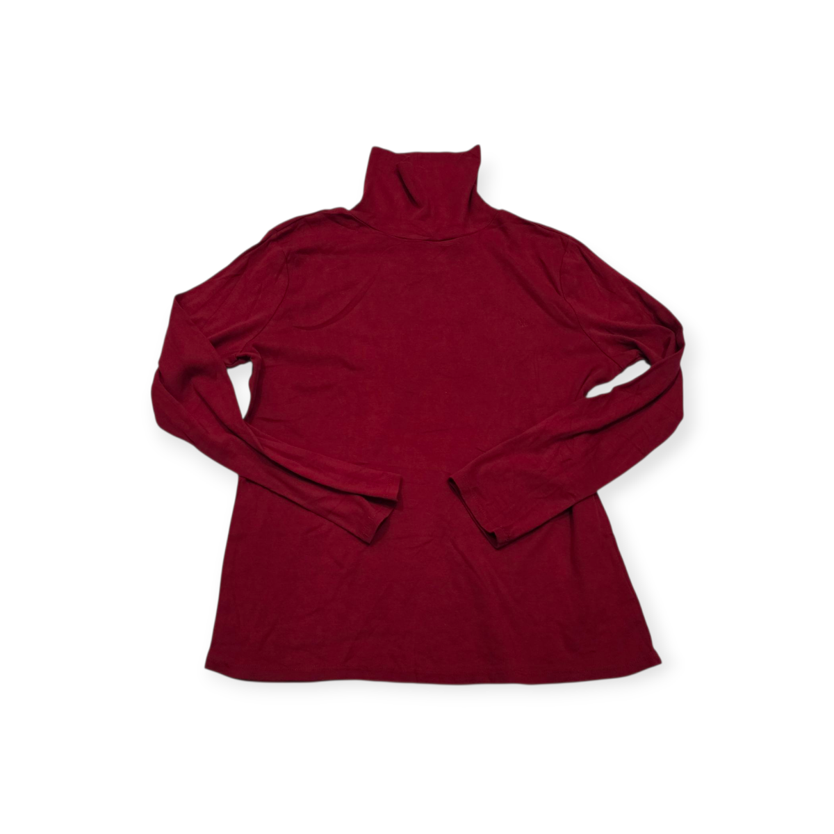 Playera Ralph Lauren Turtle Neck Color Rojo De Mujer