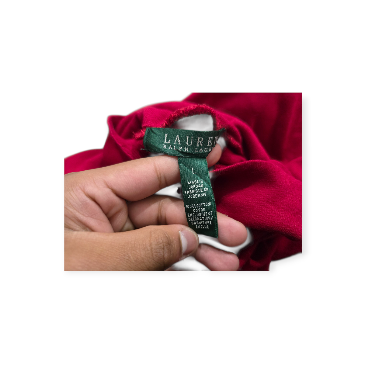 Playera Ralph Lauren Turtle Neck Color Rojo De Mujer