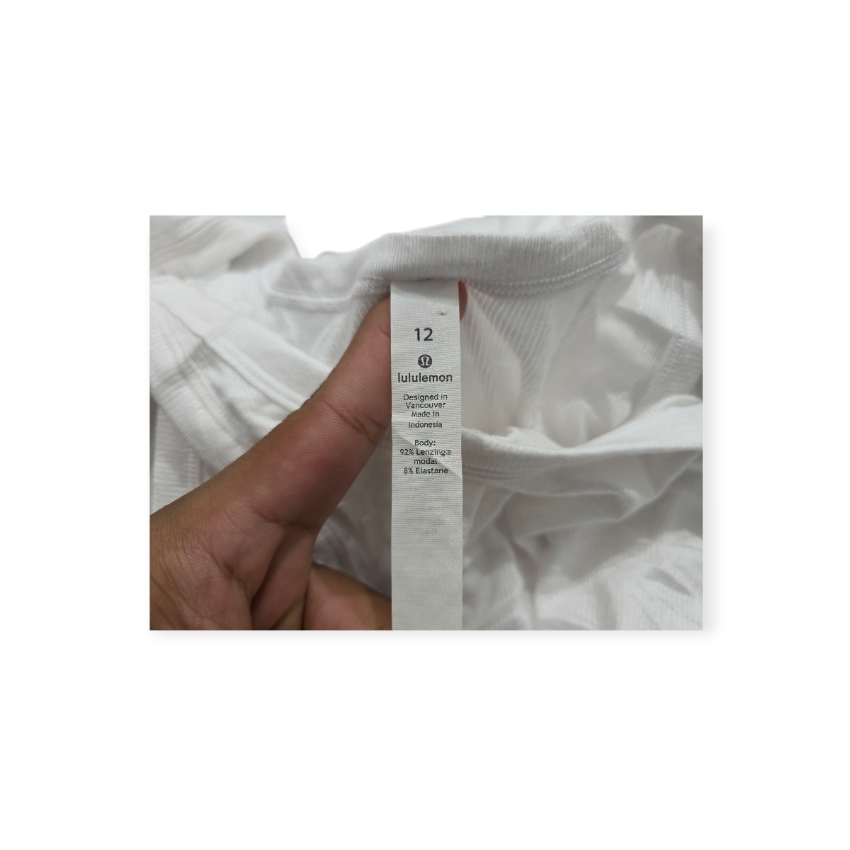 Playera Lululemon Talla 12 Blanca Sin Mangas