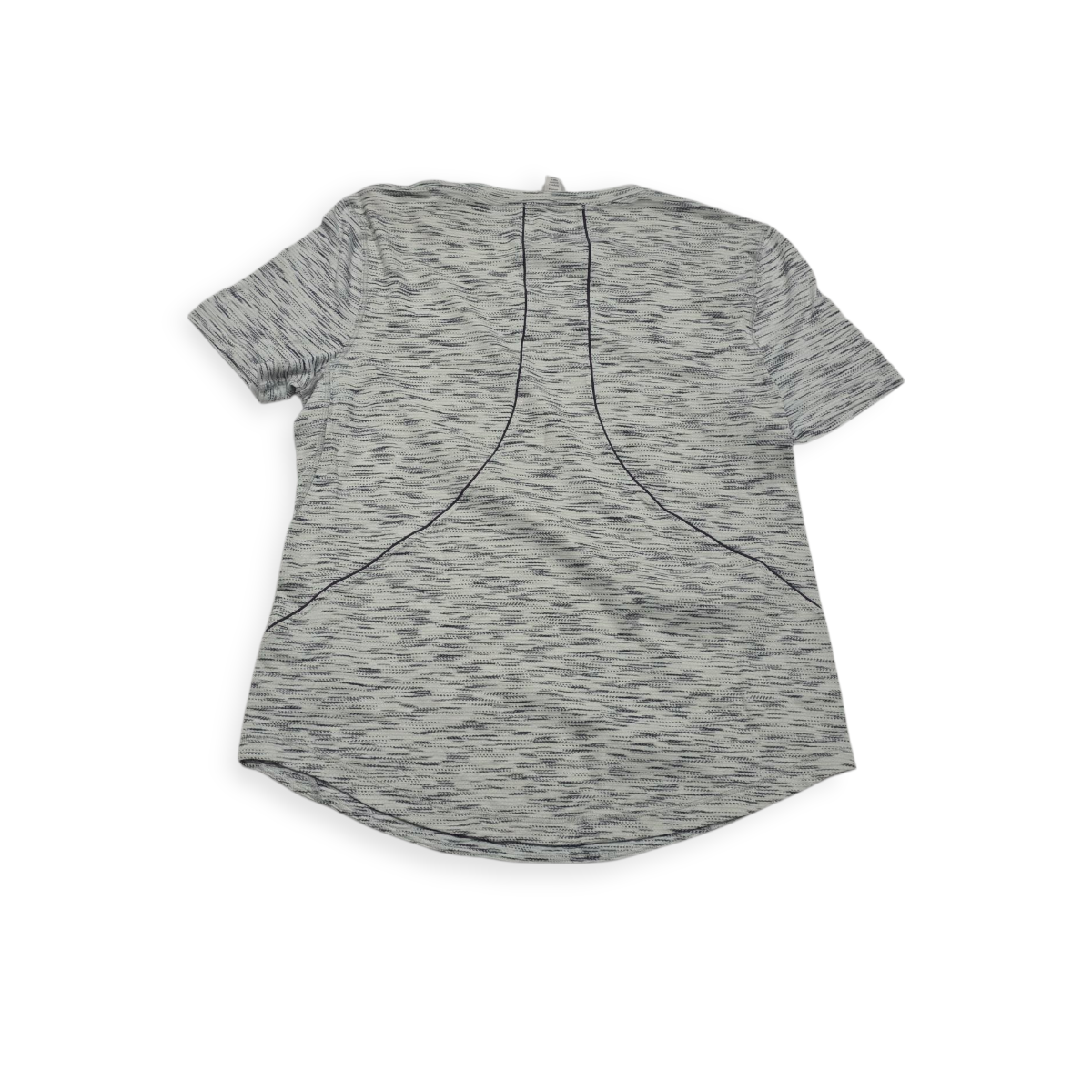 Playera Lululemon Talla 6 Gris Jaspeada Manga Corta