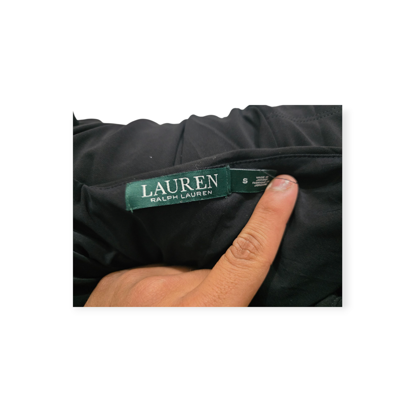 Vestido Ralph Lauren Color Negro Sin Mangas Chico S