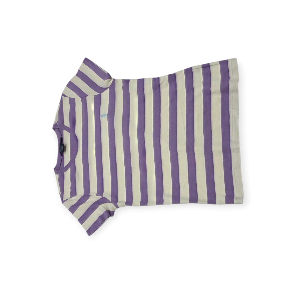 Playera Ralph Auren Sport Xl Lila/blanco Rayada Pony Azul