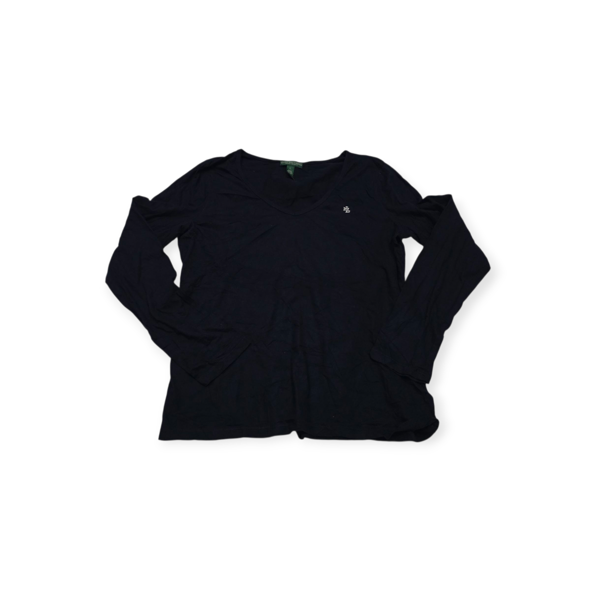 Playera Ralph Lauren Grande L Azul Marino Manga Larga