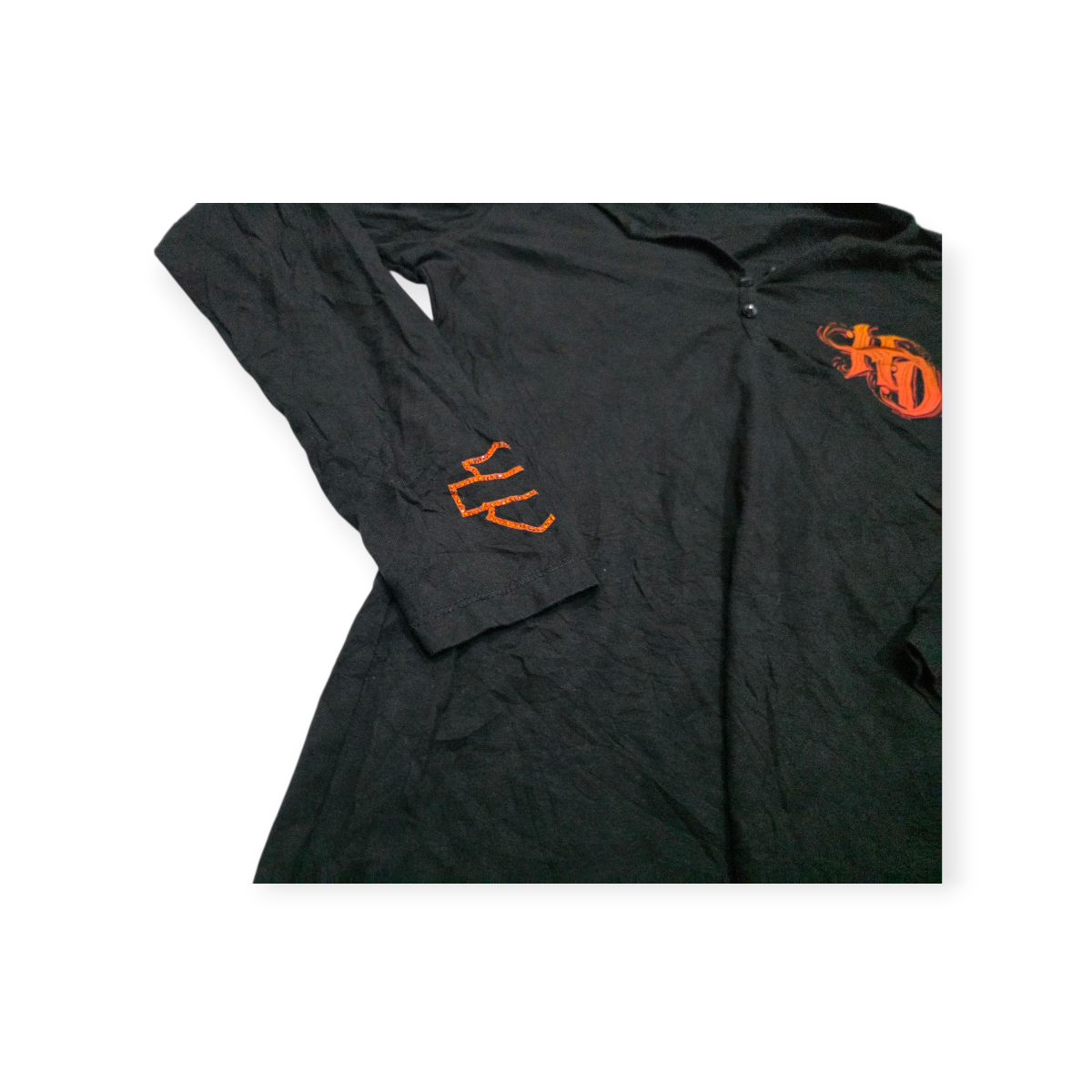 Playera Harley Davidson De Mujer Color Negro Manga Larga